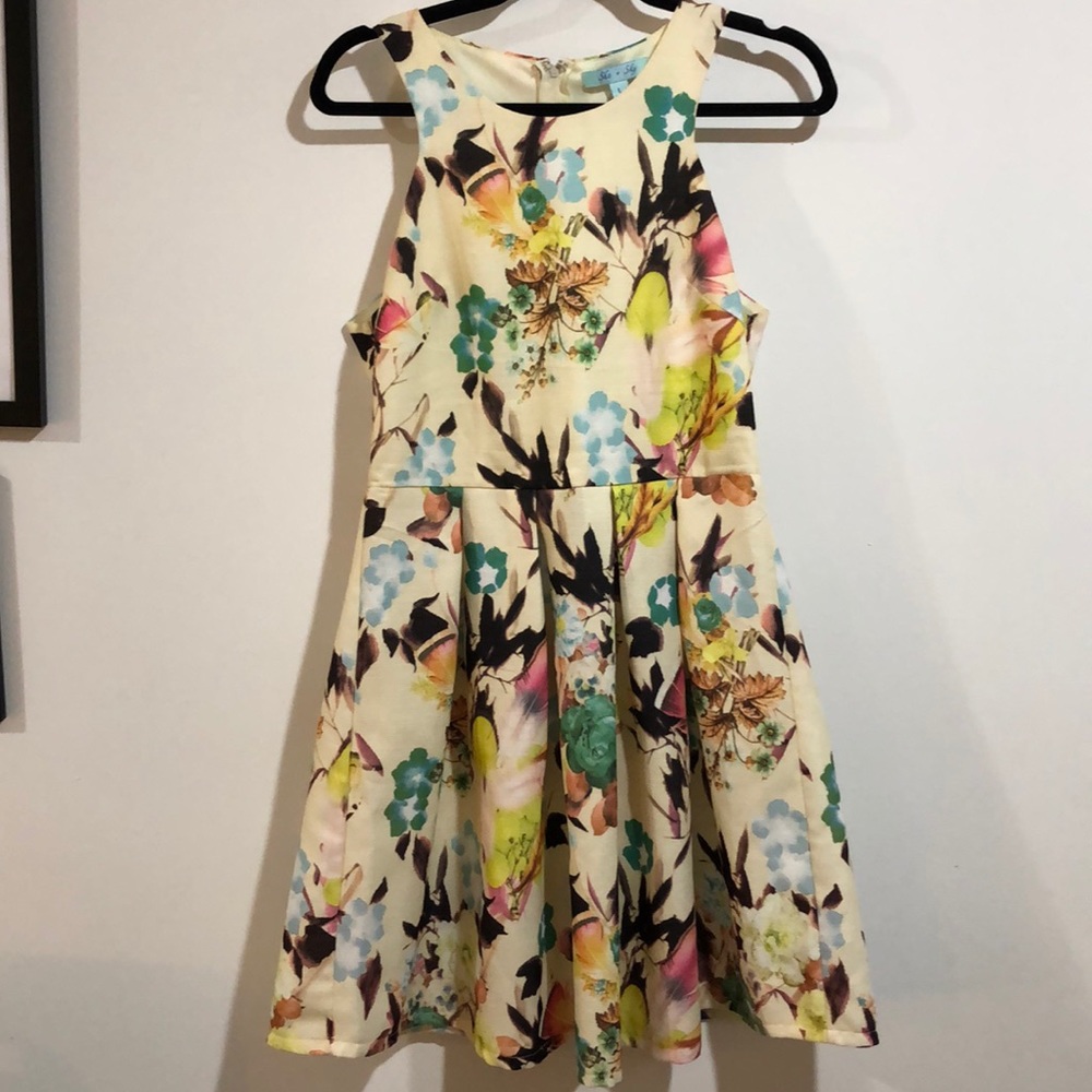 Boutique style fit and flare dress